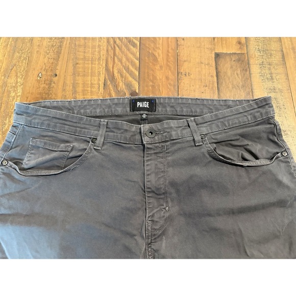 PAIGE Chino Khaki Pants Grey Men's 38x32 - Picture 3 of 11